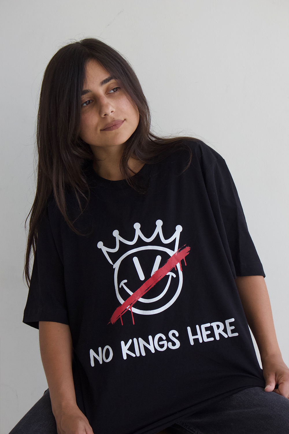 No Kings Here T-Shirt (Black) Hoodie, Sweatshirt | WearSparks.com (Image 5)