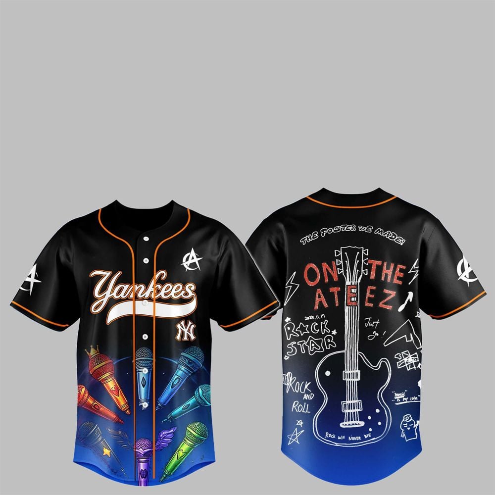 NY Yankees ATEEZ 2025 World Tour Jersey - Grishko.com