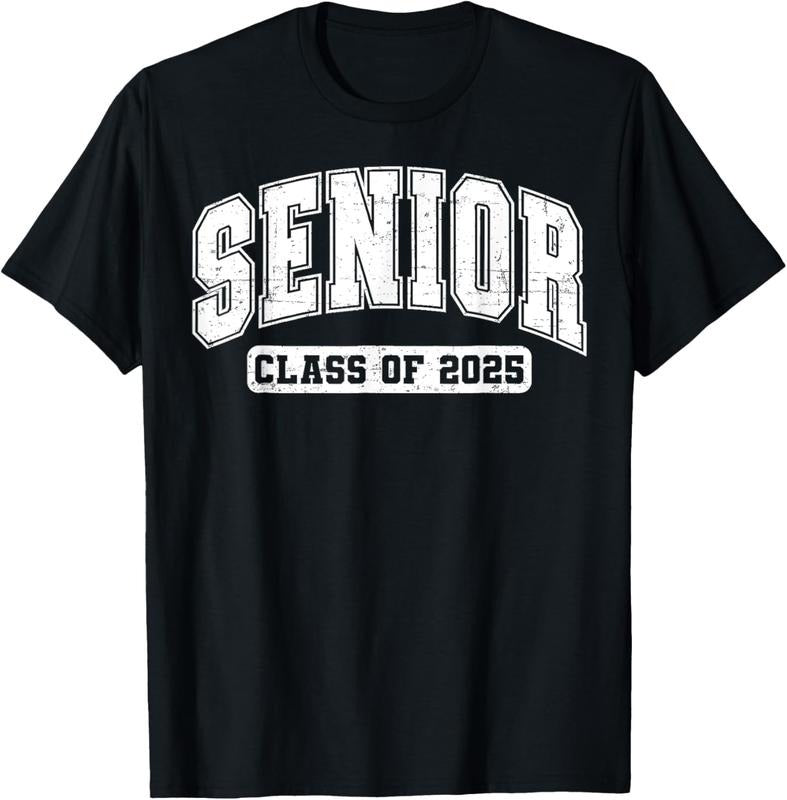100% Cotton Class of 2025 Senior 2025 Last First Day Of Senior 2025 T-Shirt