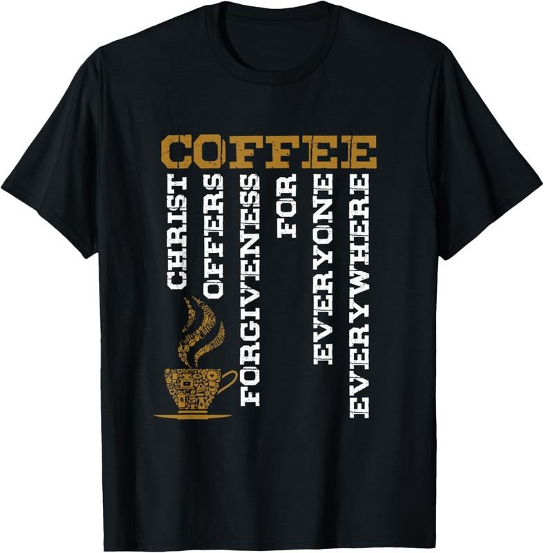 100% Cotton Coffee Definition Christ God Follower Religion Bible Gift T-Shirt