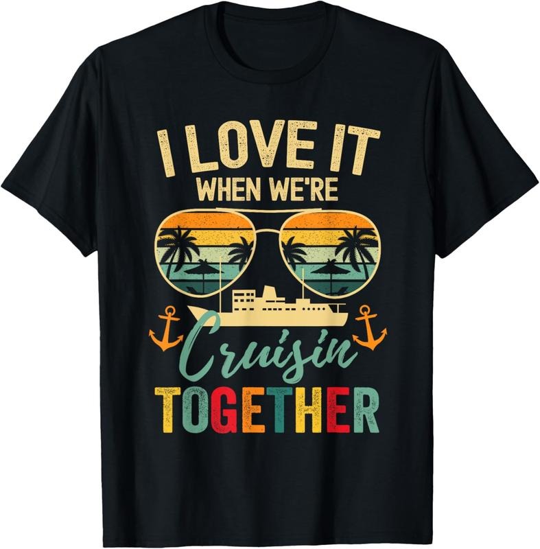 100% Cotton Cruise Squad 2024 Outfits Friends Family Couples Matching T-Shirt