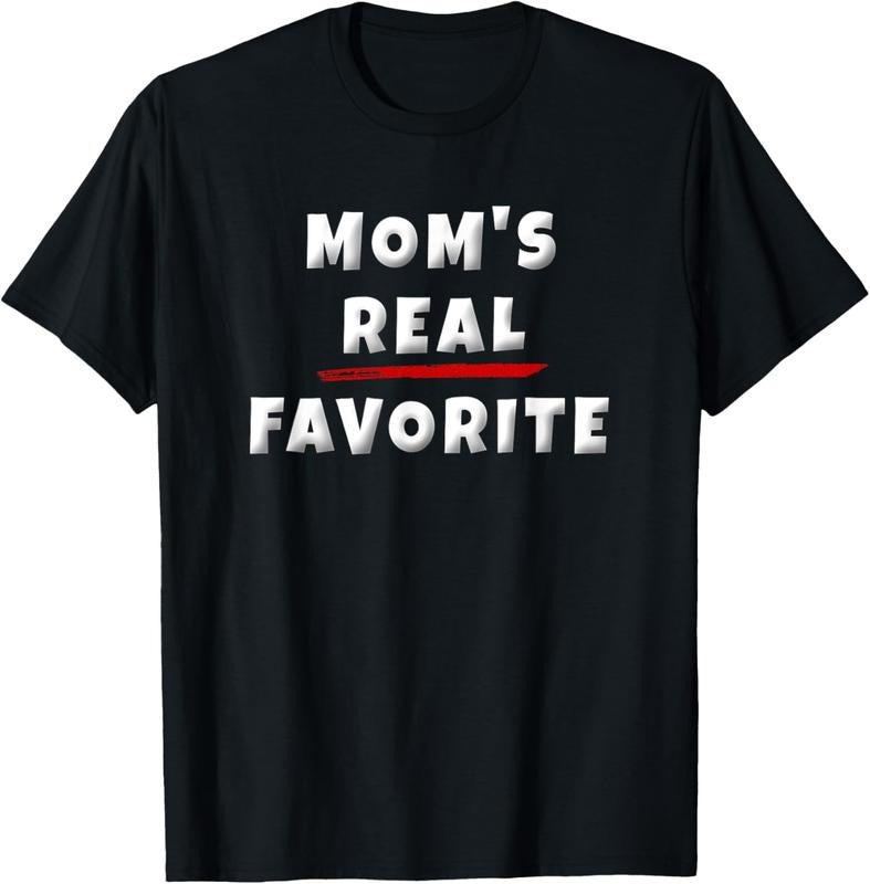 100% Cotton I'm Mom's Favorite Funny Favorite Kid Sibling Rivalry T-Shirt