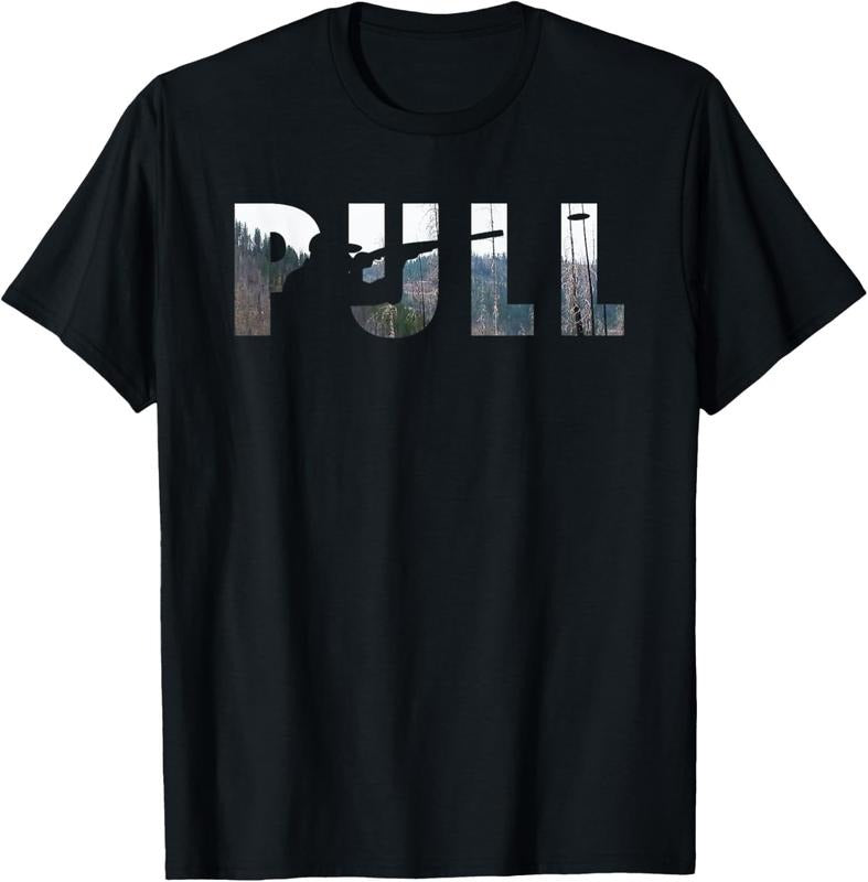 100% Cotton PULL Skeet Shooter Shotgun Trap Gift T-Shirt