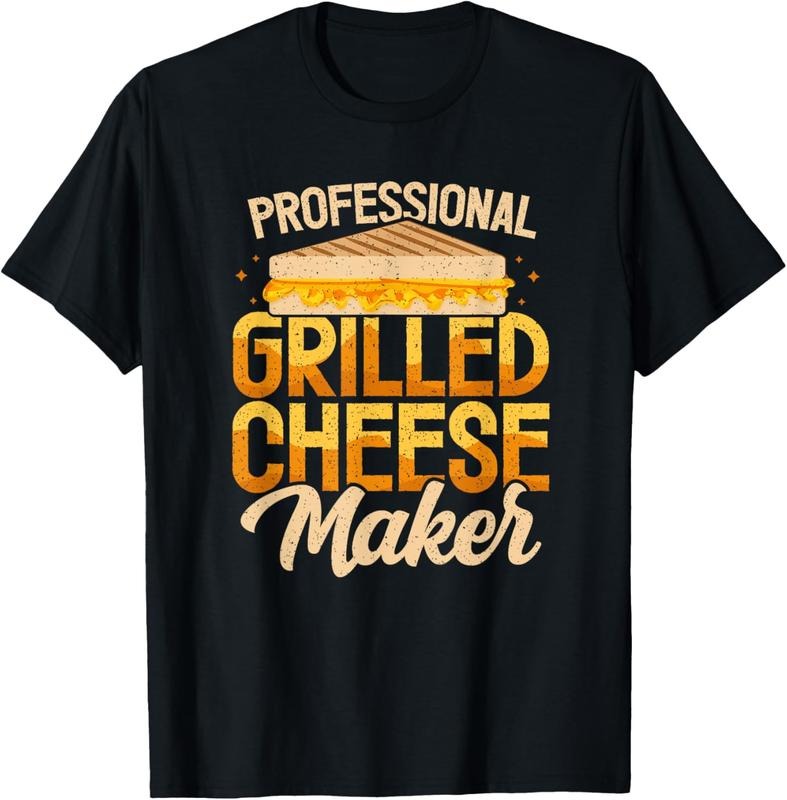 100% Cotton Professional Grilled Cheese Maker Cheesemonger Cheesemaking T-Shirt