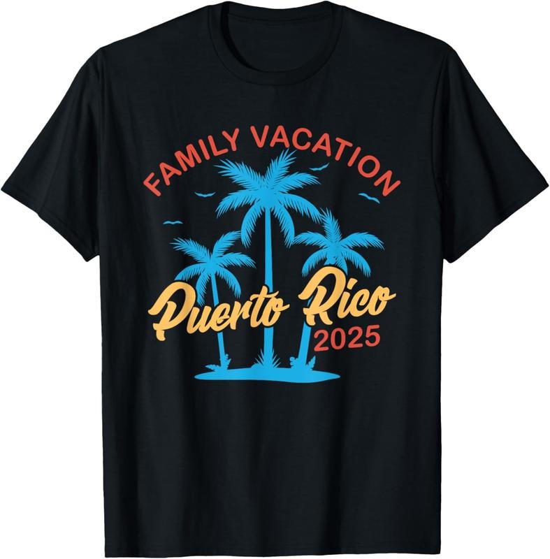 100% Cotton Puerto Rico 2025 Family Vacation T-Shirt