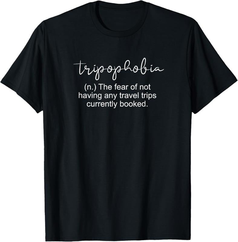 100% Cotton Tripophobia Definition Wanderlust Digital Nomad World Travel T-Shirt