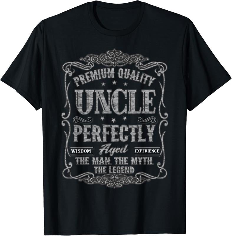 100% Cotton Uncle Perfectly Aged Vintage The Man The Myth The Legend T-Shirt