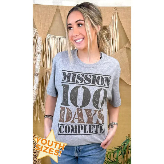 100 Days Complete School Graphic T-Shirt
