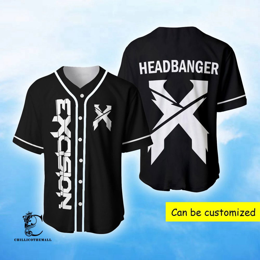 Custom X Excision EDM Festival Baseball Jersey: Personalized Style for Music Lovers - Aopprinter T-Shirts,... (Image 2)