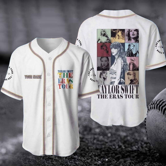 Custom Taylor s Eras Tour Baseball Jersey Concert 2023 Shirt Swiftie Midnight Album Shirts - Aopprinter