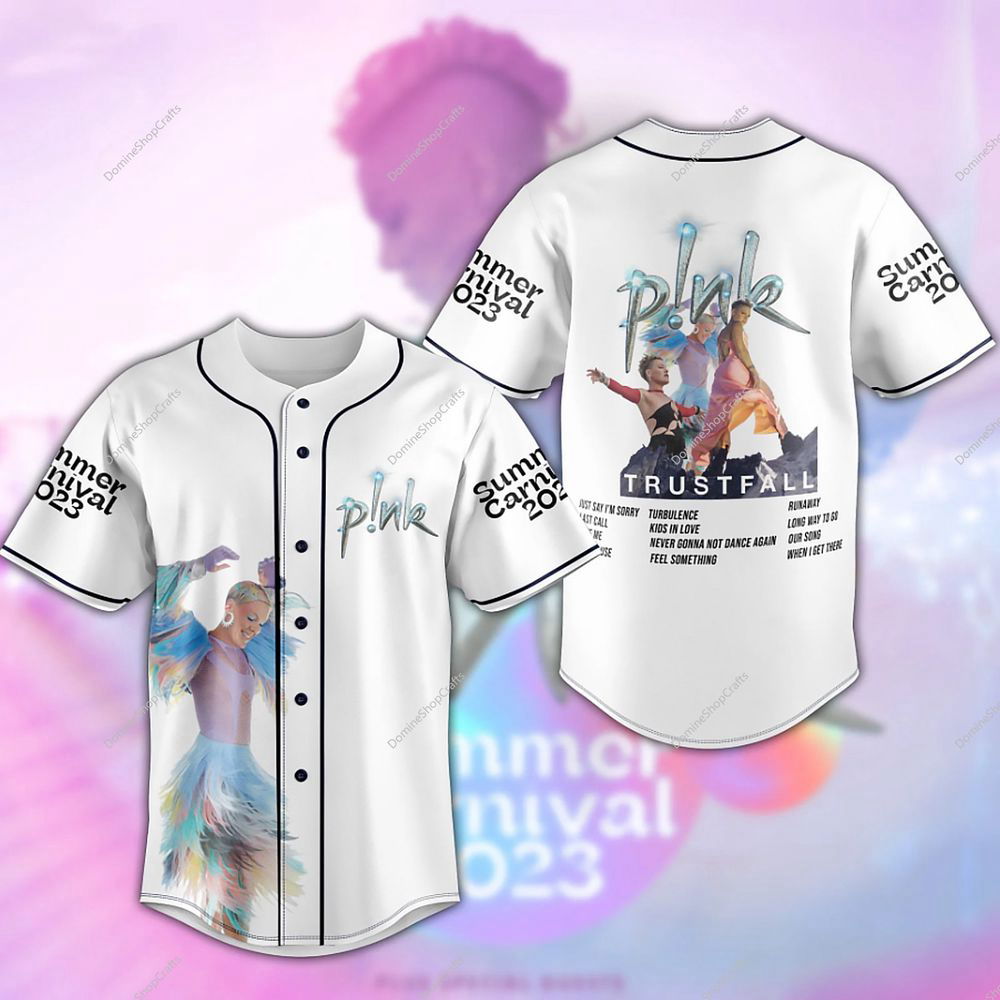 P!nk Summer Carnival 2023 Baseball Jersey, Personalized Baseball Jersey - lylyprint.com