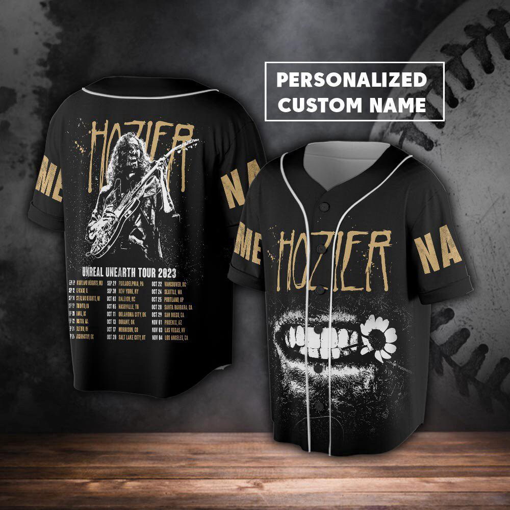 Custom Name Hozier 2023 Tour Baseball Jersey - lylyprint.com
