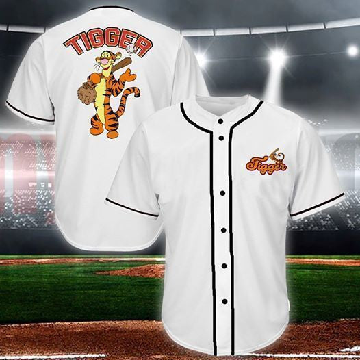 Tigger winnie the pooh Gift for lover Baseball Jersey - Bafud