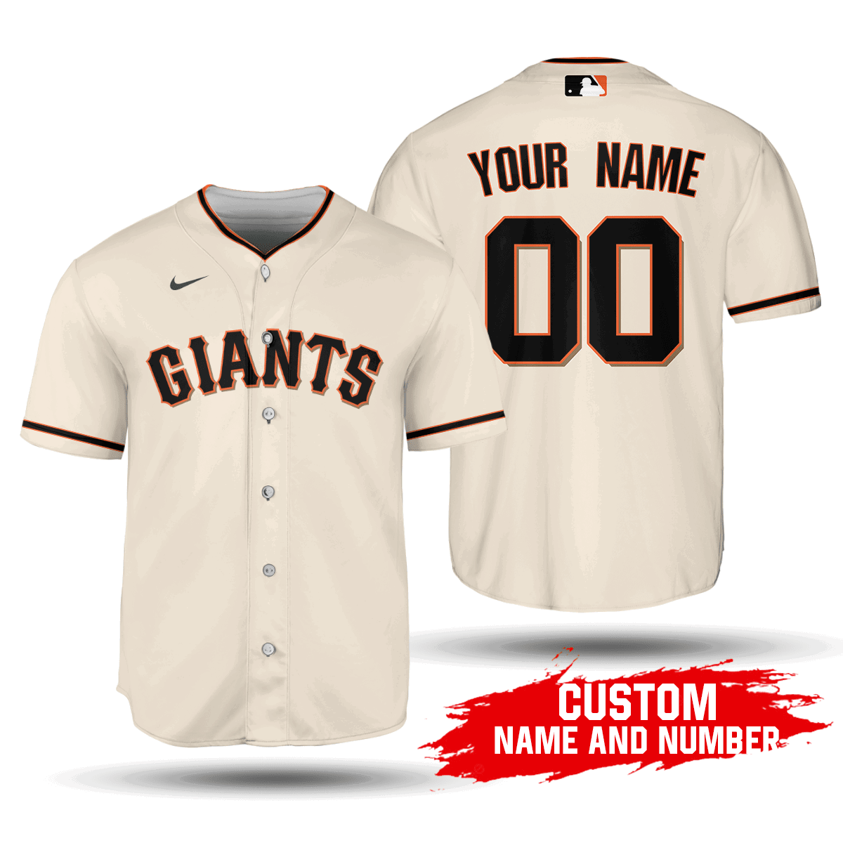 MLB San Francisco Giants Custom Name Number Home Jersey - 2020 Baseball Unisex Shirt - lylyprint.com