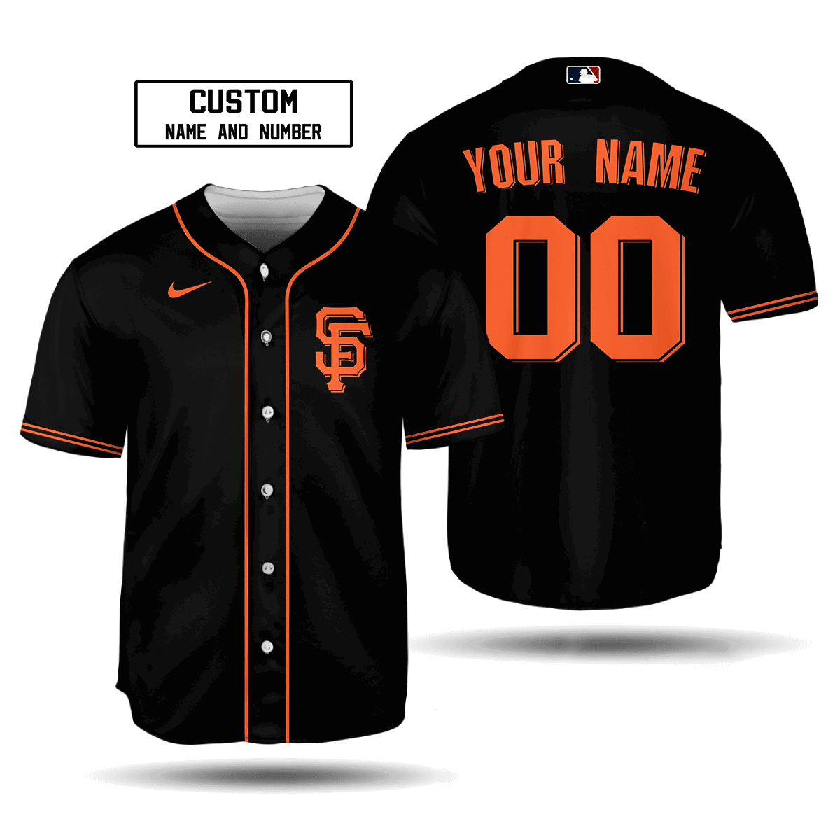 Custom Name & Number San Francisco Giants MLB Black Alternate Jersey 2020 - Unisex Baseball Shirt - lylyprint.com