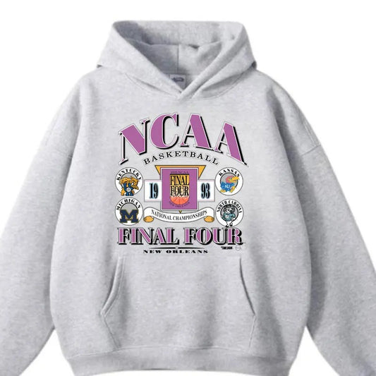 1993 NCAA Final Tour Hoodie, Vintage Basketball Championship Hoodie, NCAA Shirt, Graphic Printed Tee, Cotton Fabric, Gift for Men, for Women
