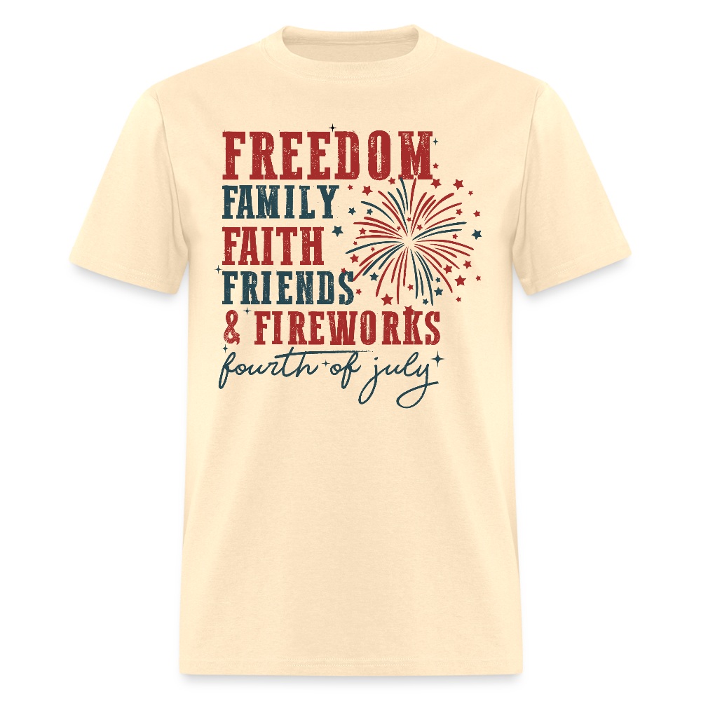 Freedom Family Faith Friends & Fireworks T Shirt Hoodie, Sweatshirt | WearSparks.com (Image 3)