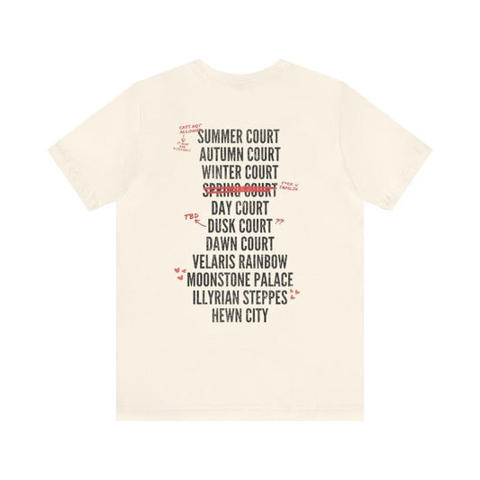 2 Slide Design, OFFICIALLY LICENSED Bat Boys Prythian Tour Distressed Bookish Band Tee, ACOTAR Merch Rhysand Bookish, Enemies of Lovers Reading Lover T-Shirt