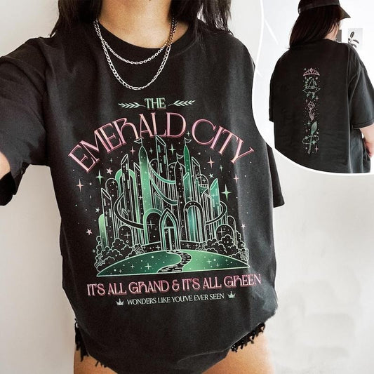 2 Slides, Wizard Movie Fan Emerald City T-Shirt, Wicked Change For Good T Shirt, Wizard University Tee, Gift For Fan