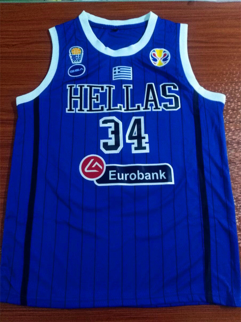 2019 World Cup USA Team Basketball #34 Antetokounmpog Style 1