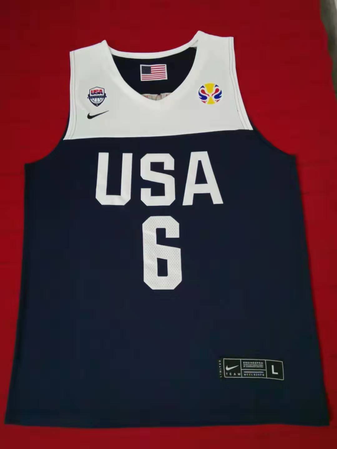 2019 World Cup USA Team Basketball # 6LeBron James Style 3