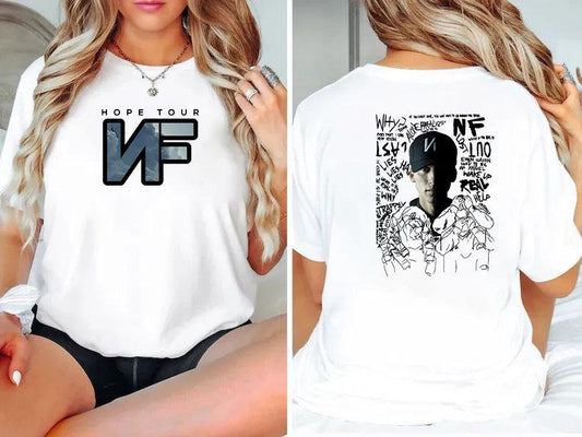 2024 Nf Hope Tour T Shirt, Unisex T-Shirt, Gifts For Family Friends, Short Sleeve Tee Shirt, Gifts For Birthday Fathers Day Christmas Anniversary