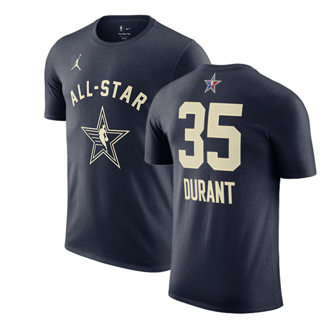 2024 All-Star #35 Kevin Durant Navy T-Shirt Style 2