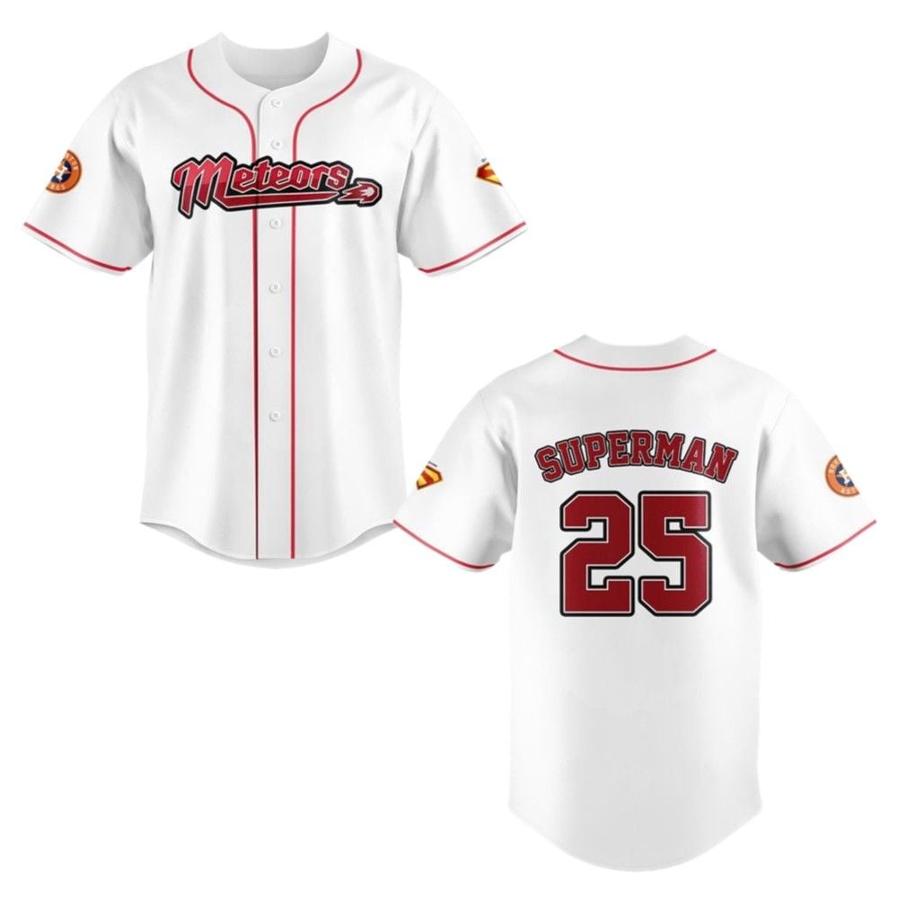 2025 Astros Superman Night Metropolis Meteors Jersey - Grishko.com