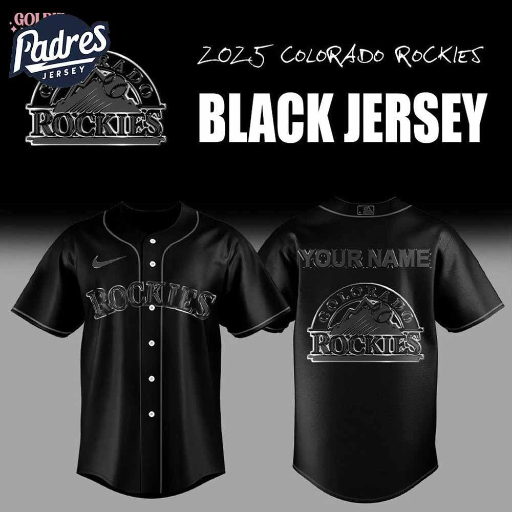 2025 Colorado Rockies Back In Black Baseball Jersey - Padres Jersey Oasis: Elevate Your Baseball Style Game