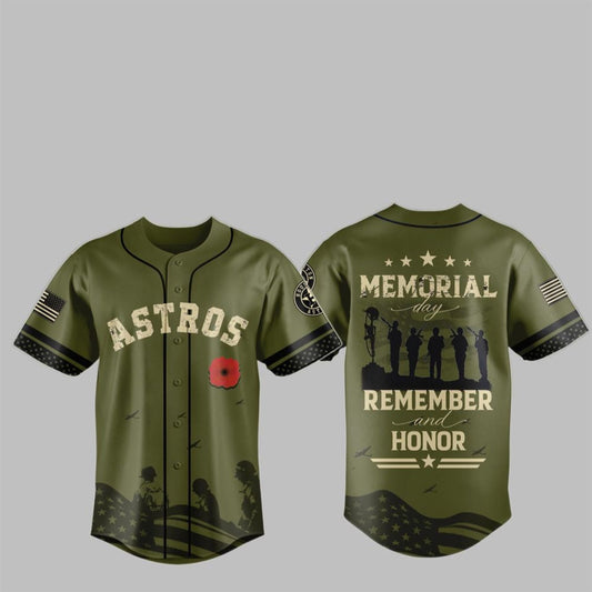 2025 Houston Astros USA Memorial Day Baseball Jersey - Grishko.com