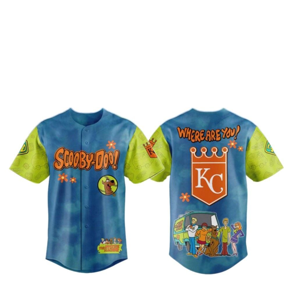 2025 KC Royals Scooby-Doo Baseball Jersey - Grishko.com