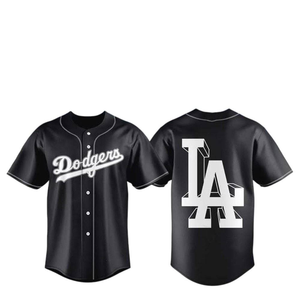 2025 LA Dodgers Black Lights Out Jersey - Grishko.com