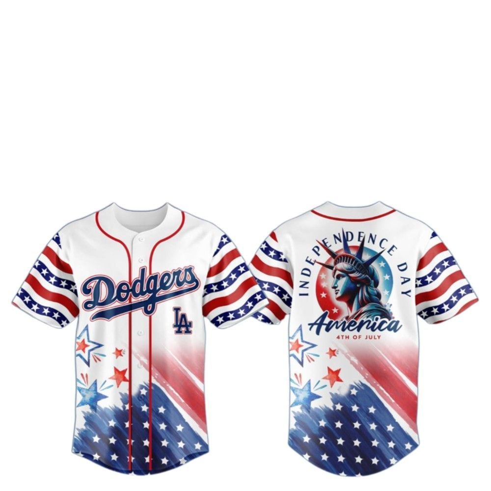 2025 LA Dodgers Celebrate the 4th of July Jersey - Grishko.com