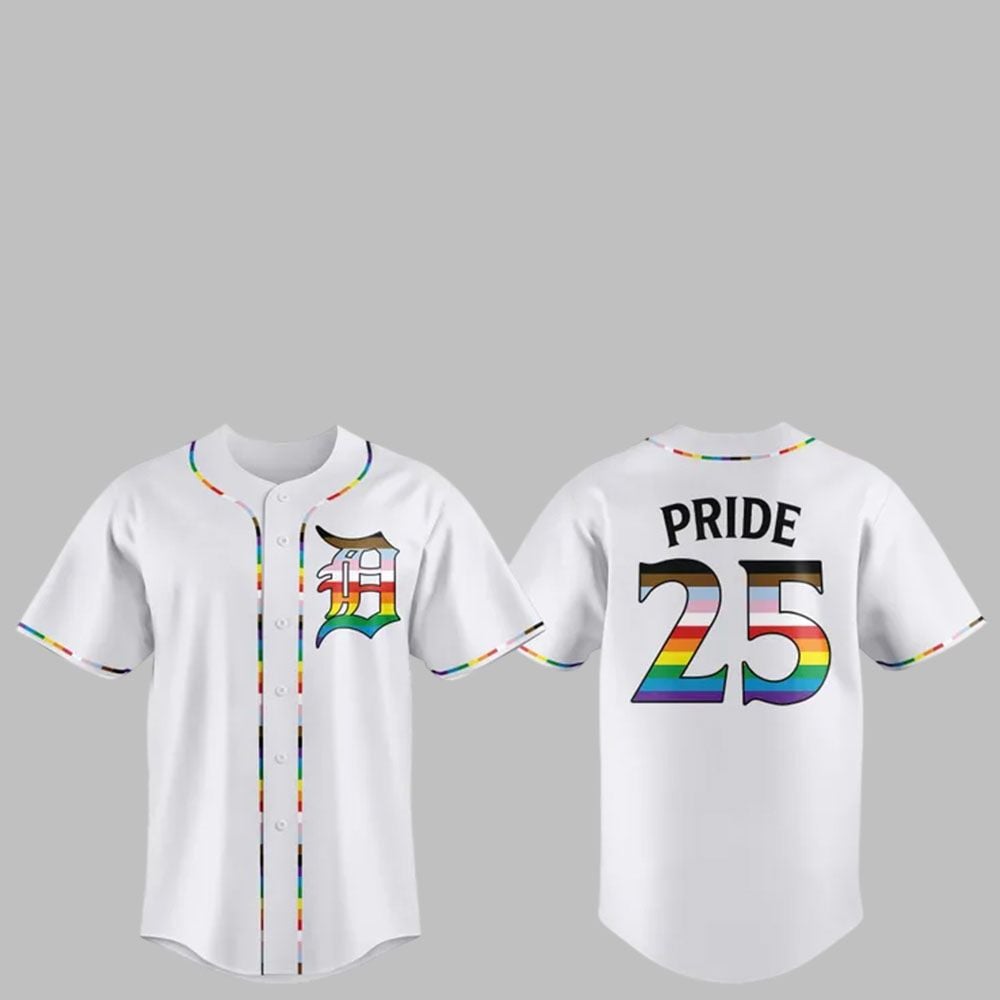 2025 Tigers Celebrate Pride Month Jersey - Grishko.com