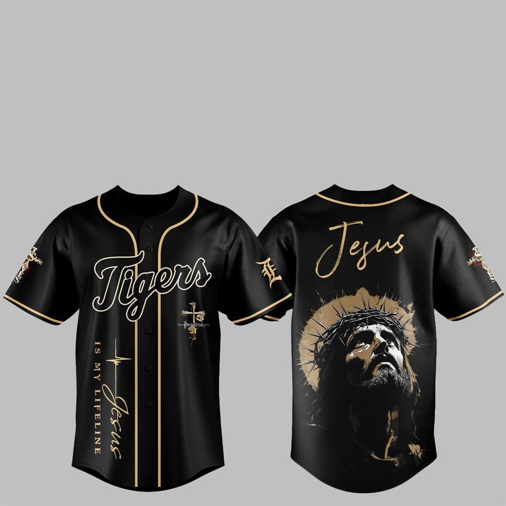 2025 Tigers Jesus Baseball Jersey - Grishko.com T-Shirts, Hoodie, Sweatshirt | WearSparks.com