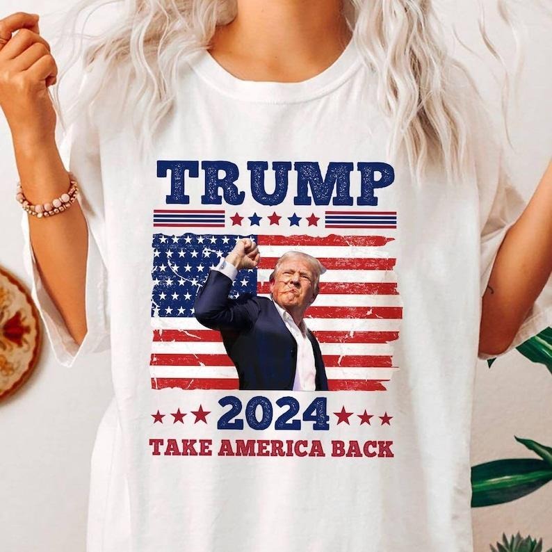 Truump Take America Back 2024 T-Shirt, Donald Truump Shot Shirt, FIGHT TRUUMP 7/13/24, Truump Shot T-Shirt, Truump...