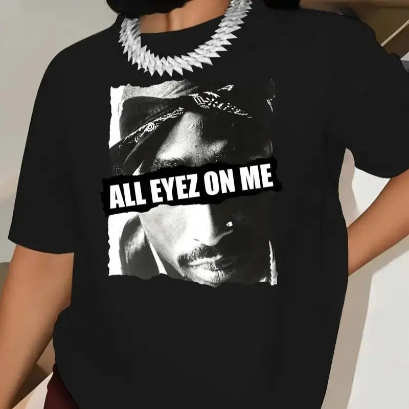 2pac Tupac Shakur Tee, ALL EYEZ ON ME TEE , Gift for Him, Gift For Her, Vintage Y2K, Menswear Top