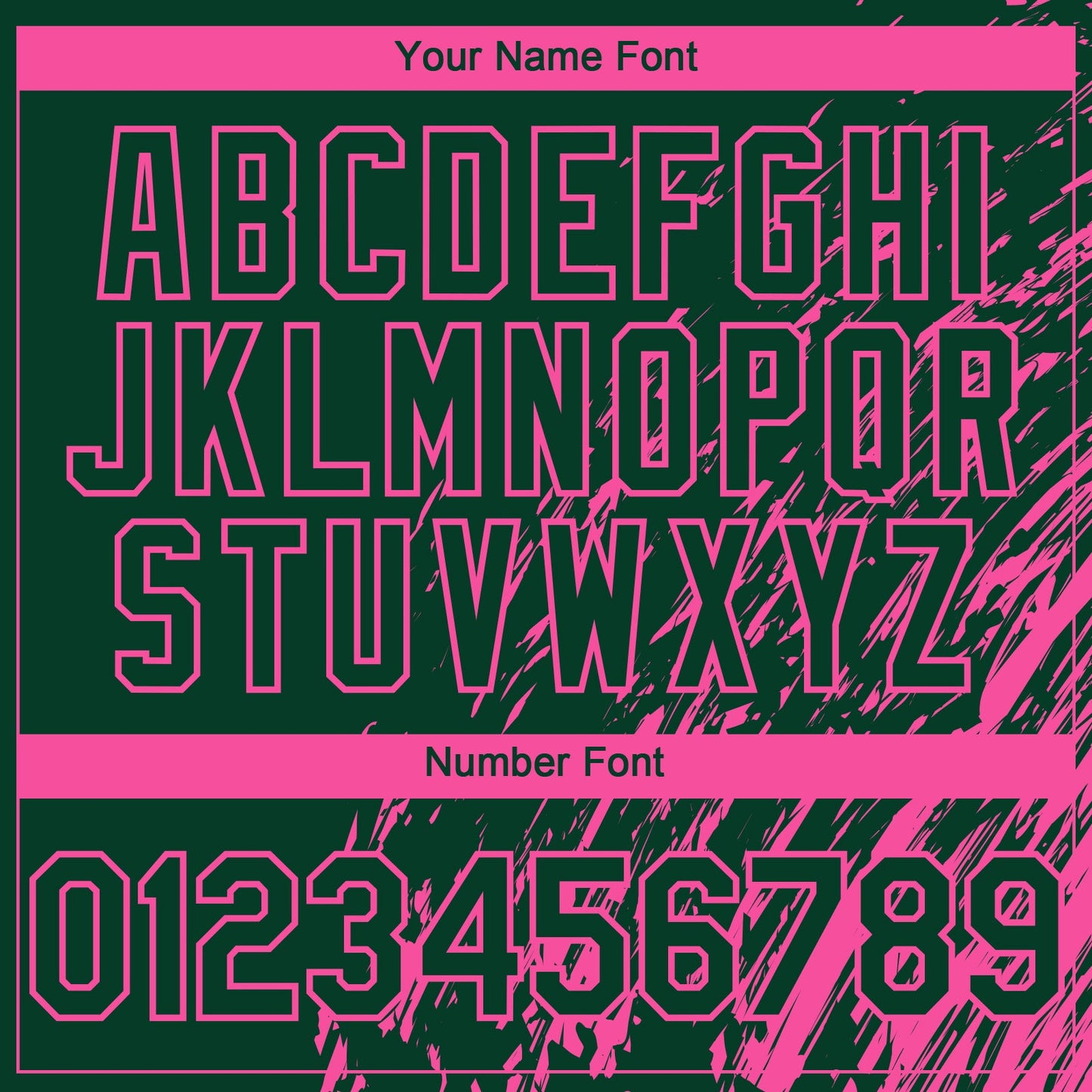 Custom Green Pink Paint Stroke Grunge Streak Authentic Baseball Jersey