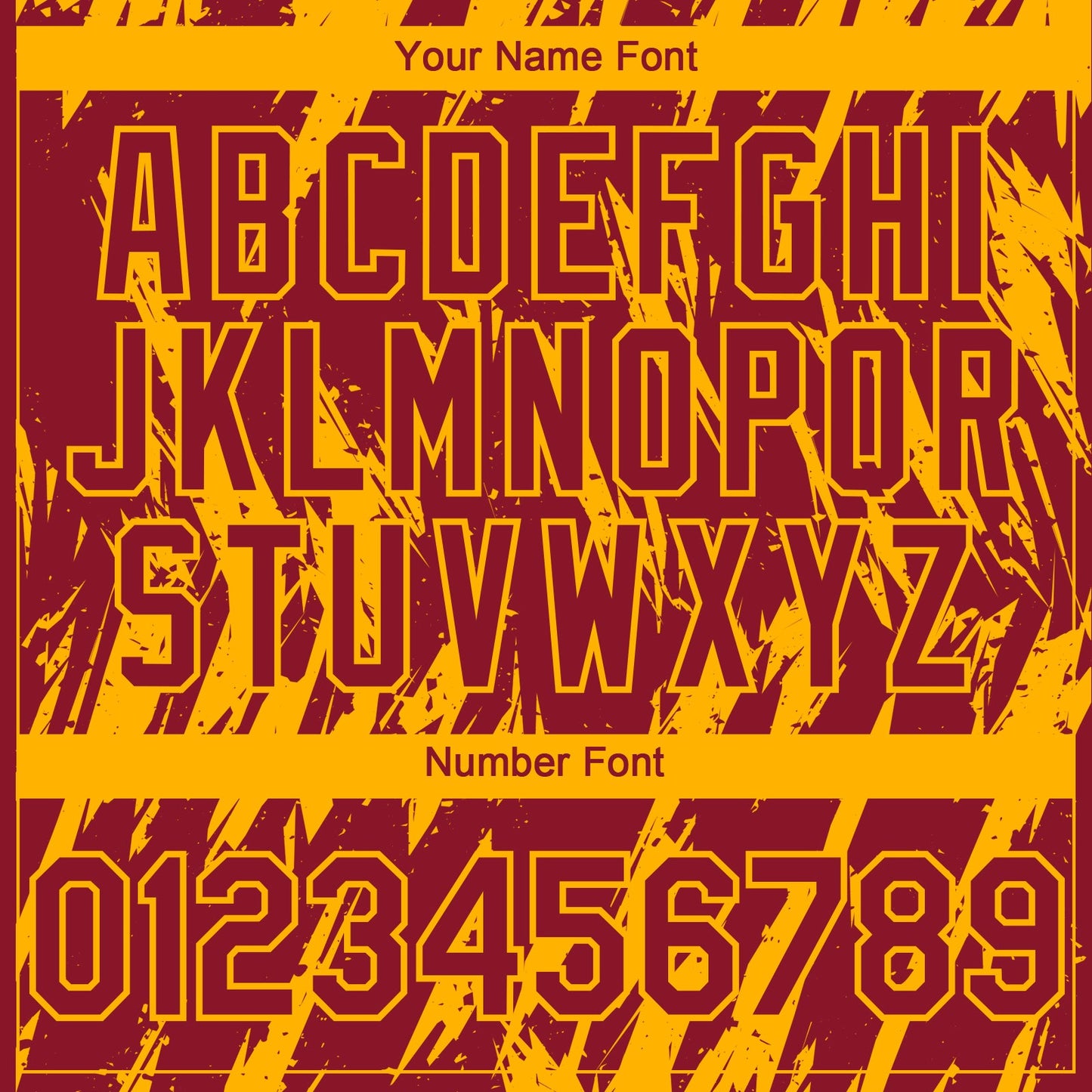 Custom Crimson Gold Splatter Torn Sharp Brush Stroke Authentic Baseball Jersey