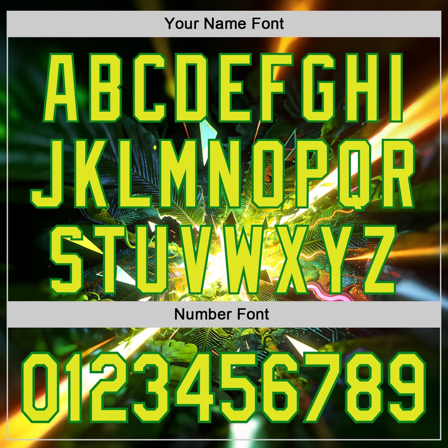 Custom Black Neon Yellow-Grass Green Cyber Tropical Palm Trees Music Festival Authentic Baseball Jersey