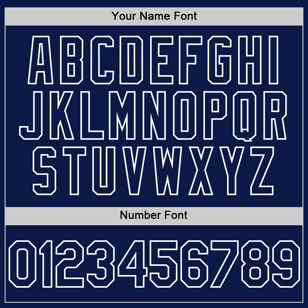 Custom White Navy 3D Pattern Design Gradient Style Twinkle Star Authentic Baseball Jersey