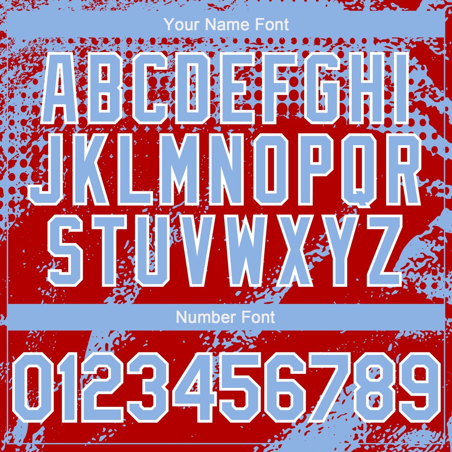 Custom Light Blue Red-White Splash Grunge Fragment Authentic Baseball Jersey