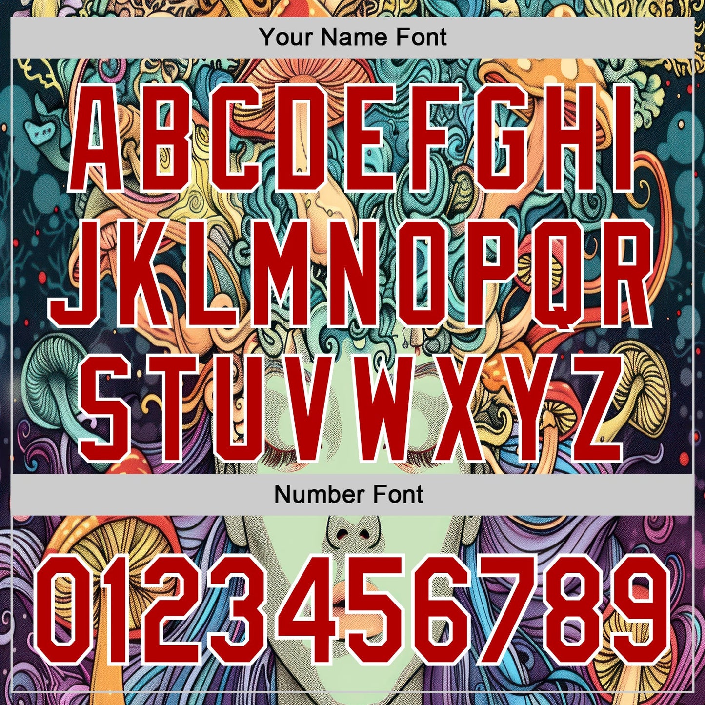 Custom Green Red-White 3D Pattern Design Rave Party Trippy Magic Mushroom Authentic Baseball Jersey