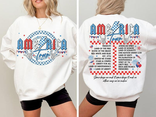 4th Of July 1776 Independence Day America Shirt, Retro America Tour Shirt Usa American Flag Memorial Day Patriotic Freedom  T-shirt, sweater and Hoodie