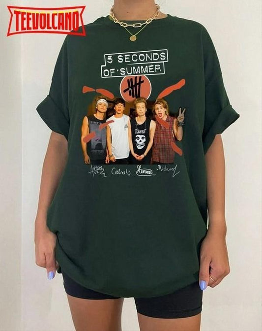 5 Seconds Of Summer Vintage Music Graphic , The Show Tour Merch