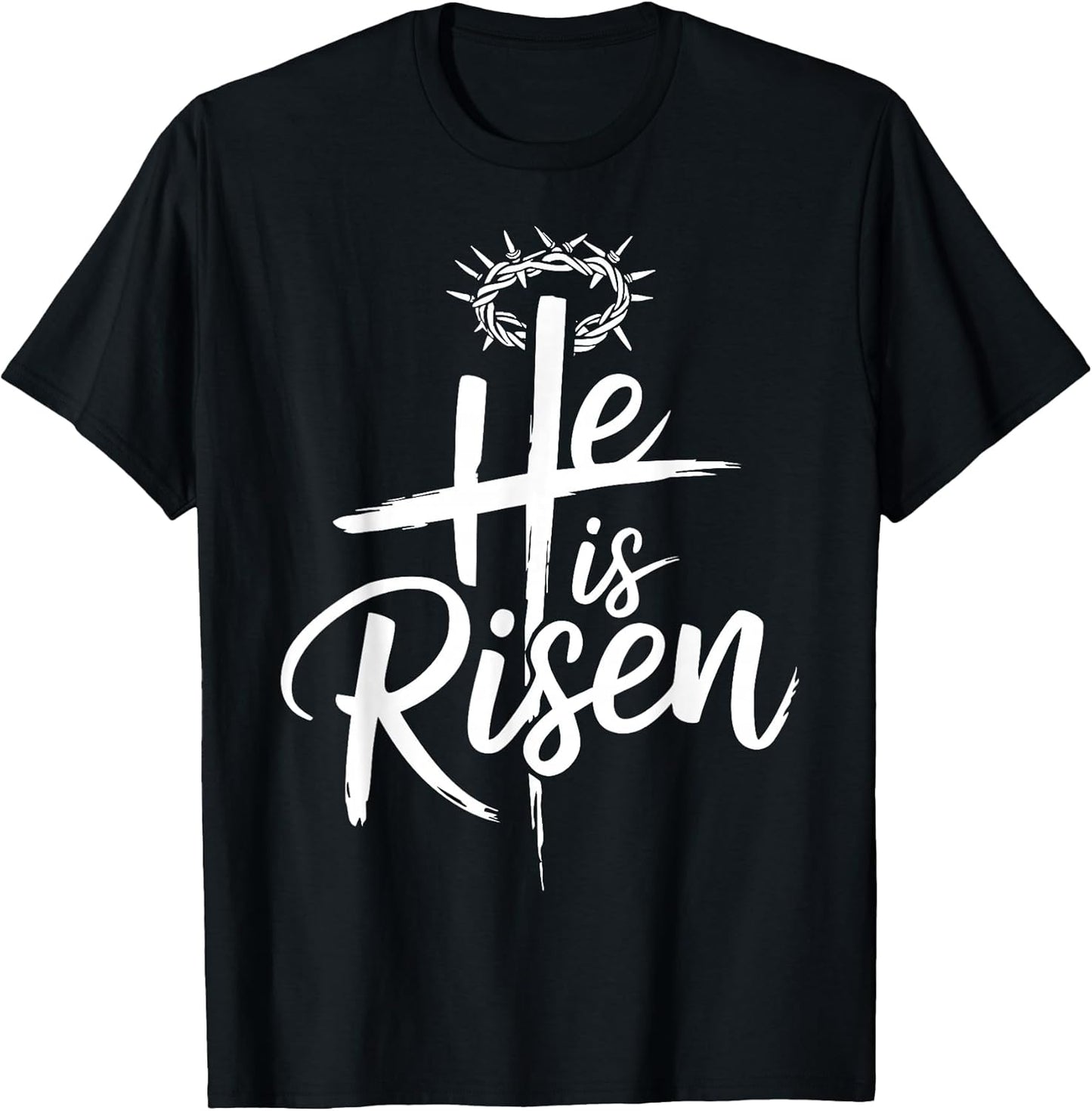 He is Risen Jesus Cross for Religious Christian Easter T-Shirt