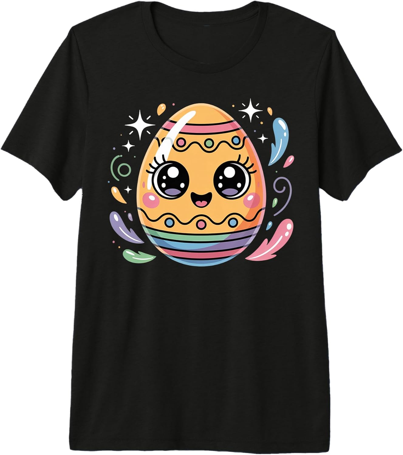 Cute Pastel Easter Egg Kawaii Illustration Premium Tri-Blend T-Shirt
