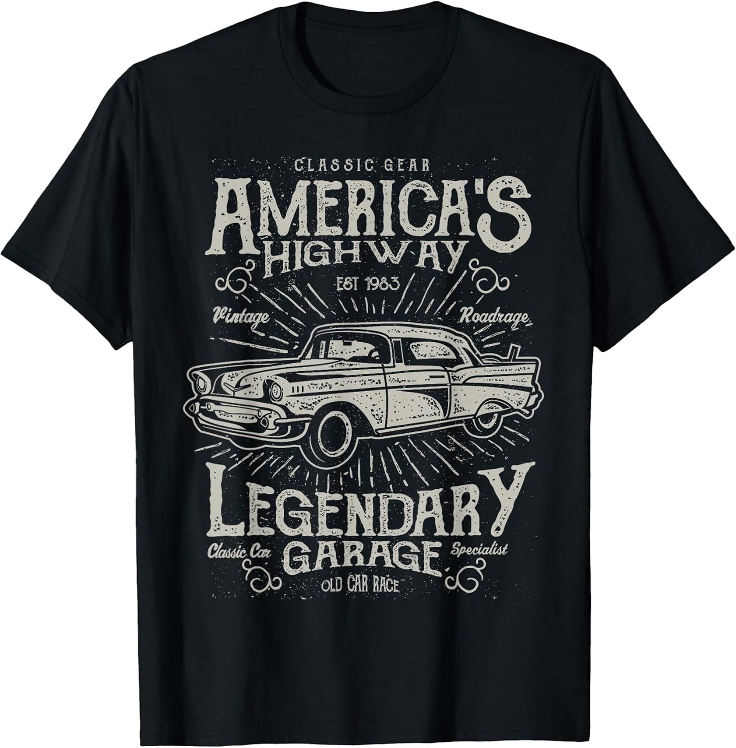Vintage Car Gift Men Women Classic Car Merch Stuff