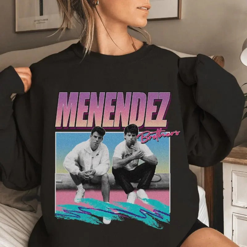 80s Erik & Lyle Menendez Sweater - Perfect Gift for True Crime Fans
