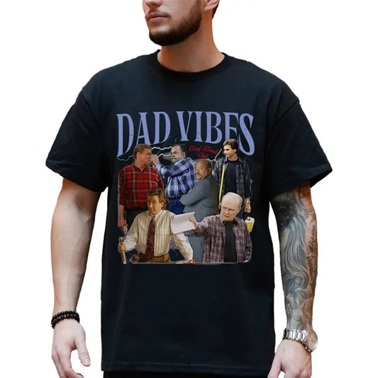 90s Dad Vibes T-Shirt, Funny Retro Sitcom Shirt, Cool Gift for Dad, Ultra Soft Cotton Tee, Everyday Casual Wear